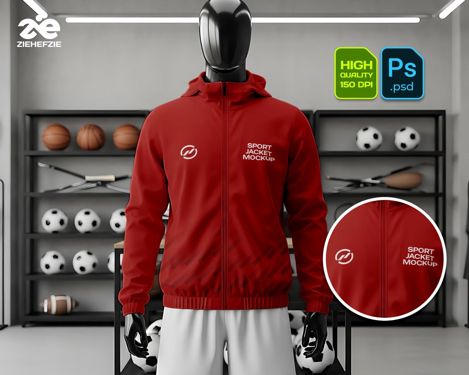 Sport Store Mockup Bundle 15 Mockup PSD – Retail Signage, Apparel & Equipment Branding