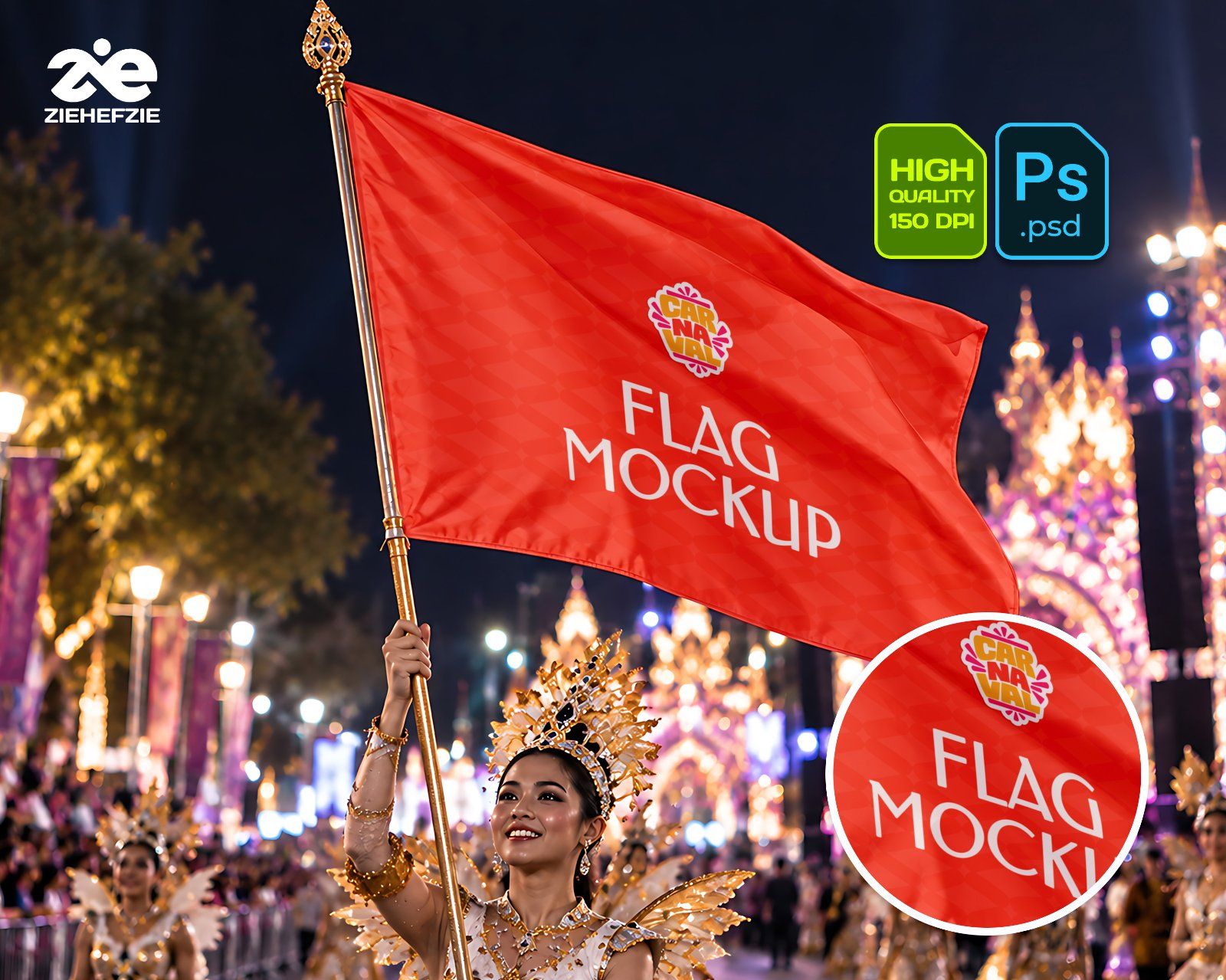 Carnival Parade & Entertainment Event 15 PSD Mockup Collection - Festival & Celebration Event Brandi — image 3