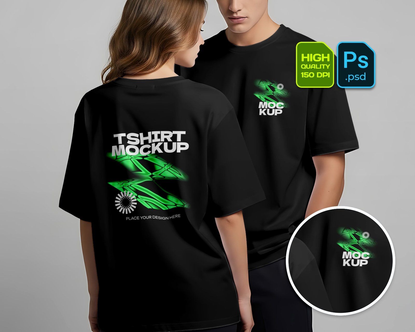 Drawstring Bag Mockup – Realistic PSD Template for Merchandise Branding