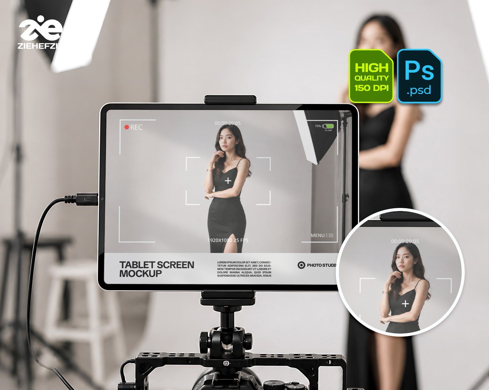 Premium Studio Photography Branding Mockup Bundle – 15 Creative Production PSD Scenes for Photo Stud