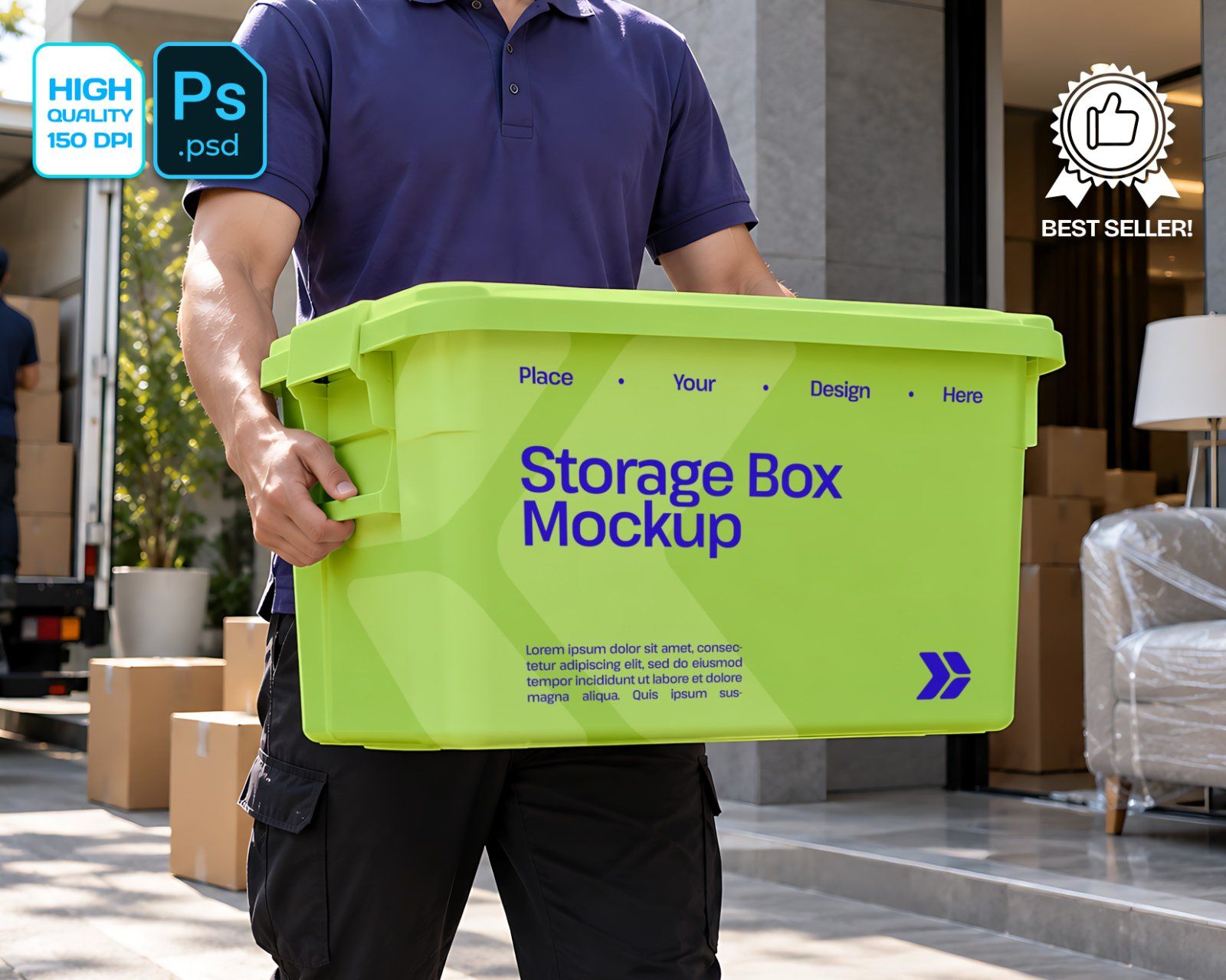 Moving Services Branding Mockup Bundle - 15 Logistics PSD Mockups — image 3