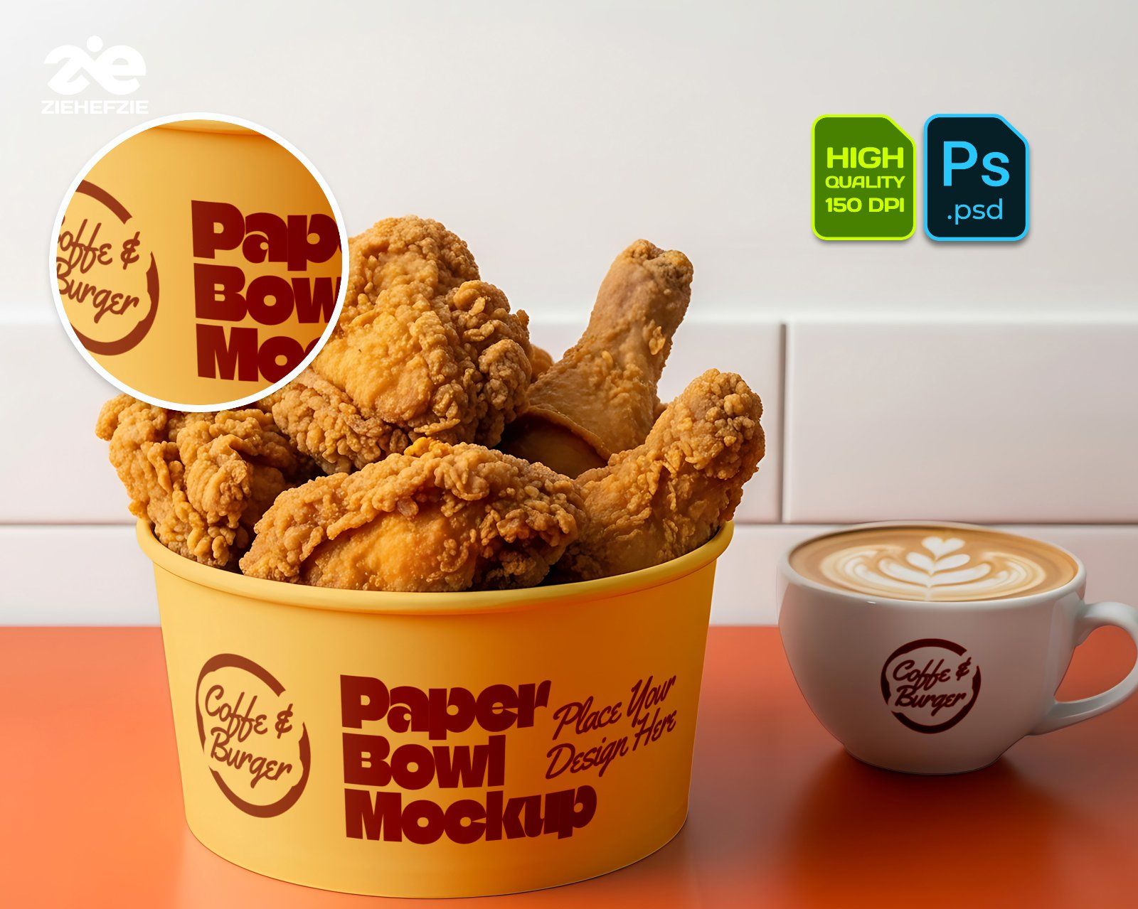 Coffee Shop & Fast Food Mockup Bundle – Restaurant Branding PSD Collection
