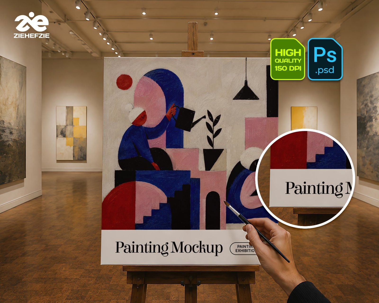 Art Exhibition Mockup Bundle - 15 PSD Templates  Art Gallery & Exhibition Brand Identity Mockup Set — image 3