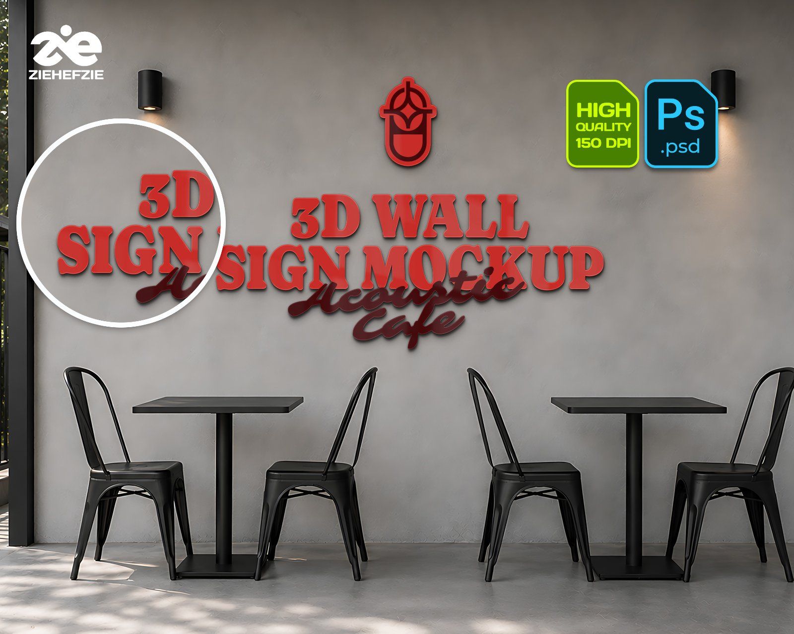 Premium Live Music Cafe Branding Mockup Bundle – 15 Aesthetic PSD Scenes for Coffee Shop & Acoustic