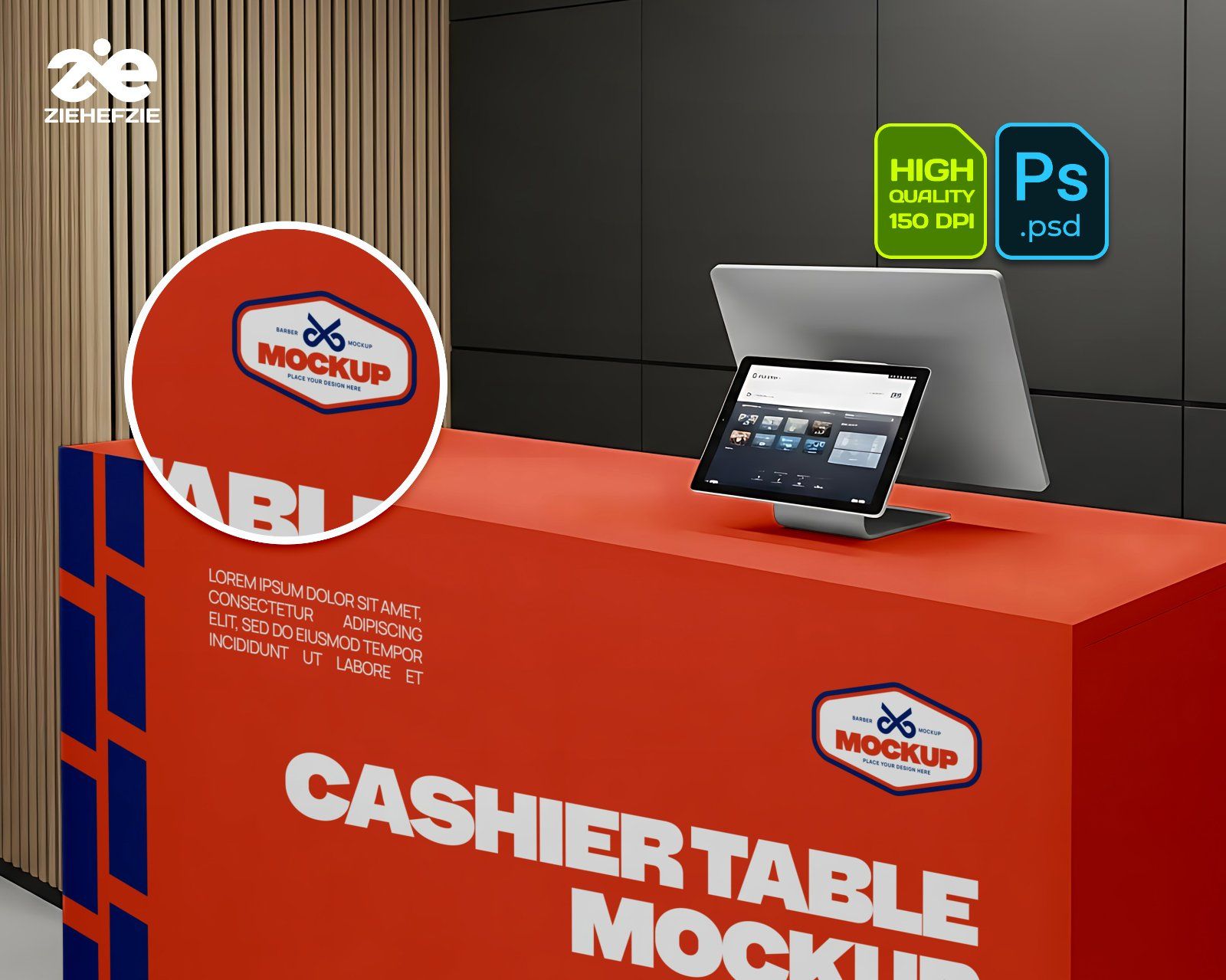 Barbershop Mockup Bundle – 15 Premium PSD for Barber Branding & Grooming Products