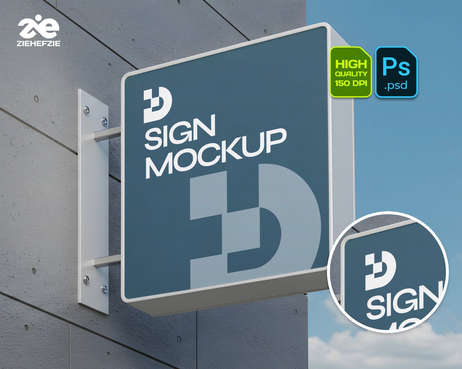Signage Box Mockup Bundle – 20 PSD Templates for Storefront & Outdoor Branding
