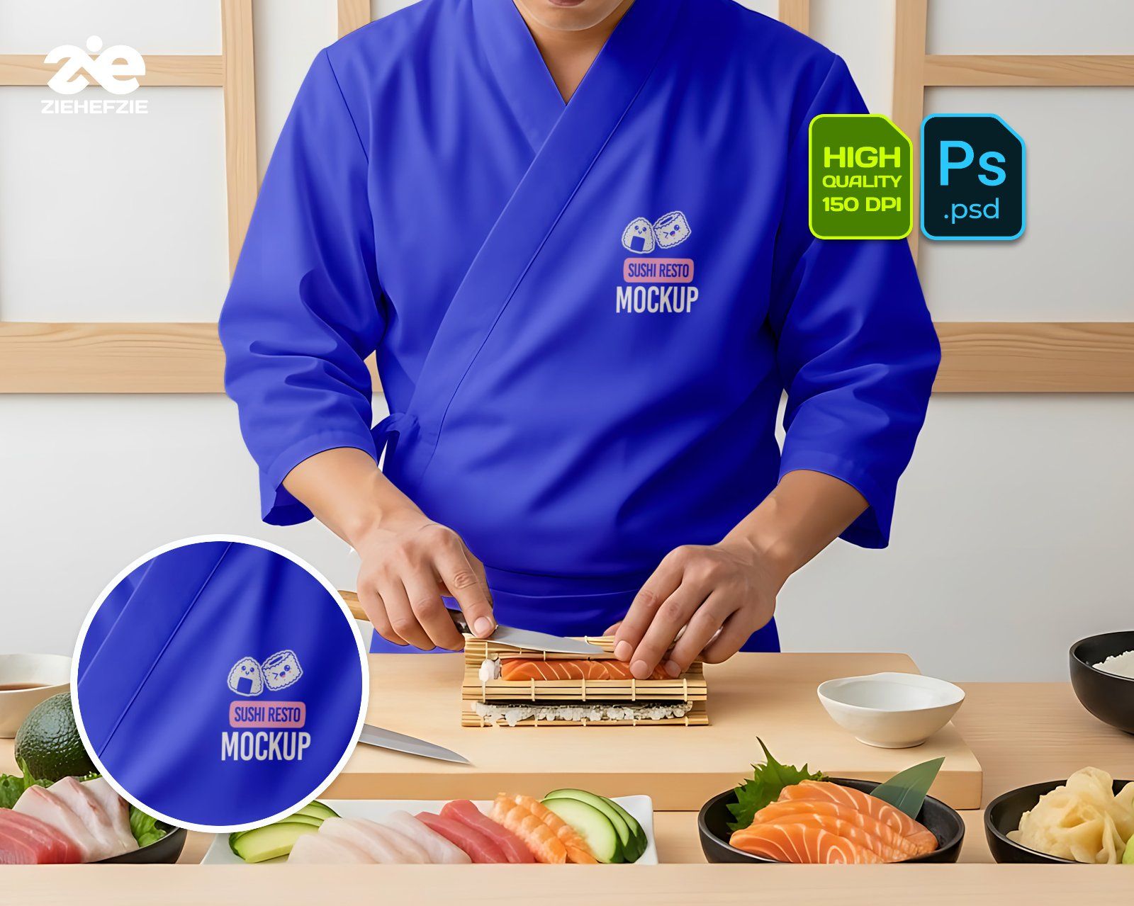 15 Premium Sushi Restaurant Bundle PSD Set for Japanese Restaurant
