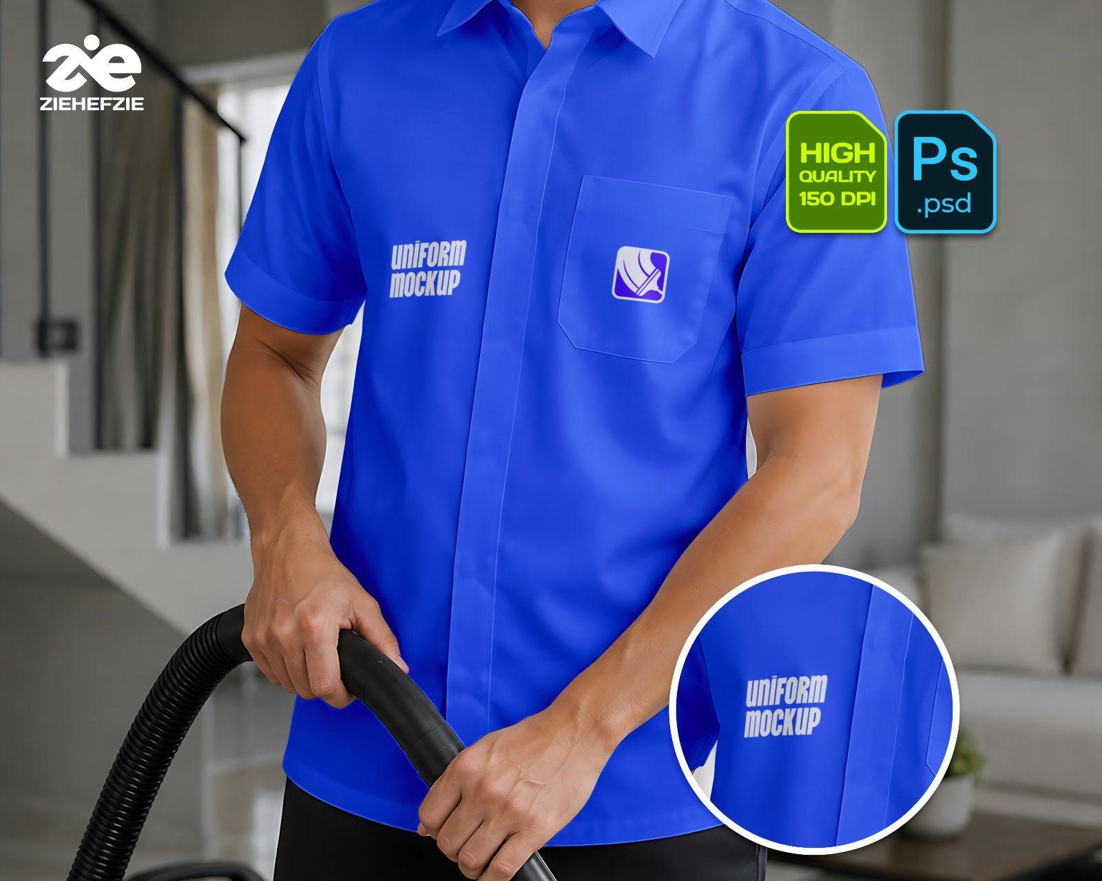House Cleaning Services Mockup Bundle 15 (PSD) Housekeeping & Cleaning Agency Brand Identity — image 3