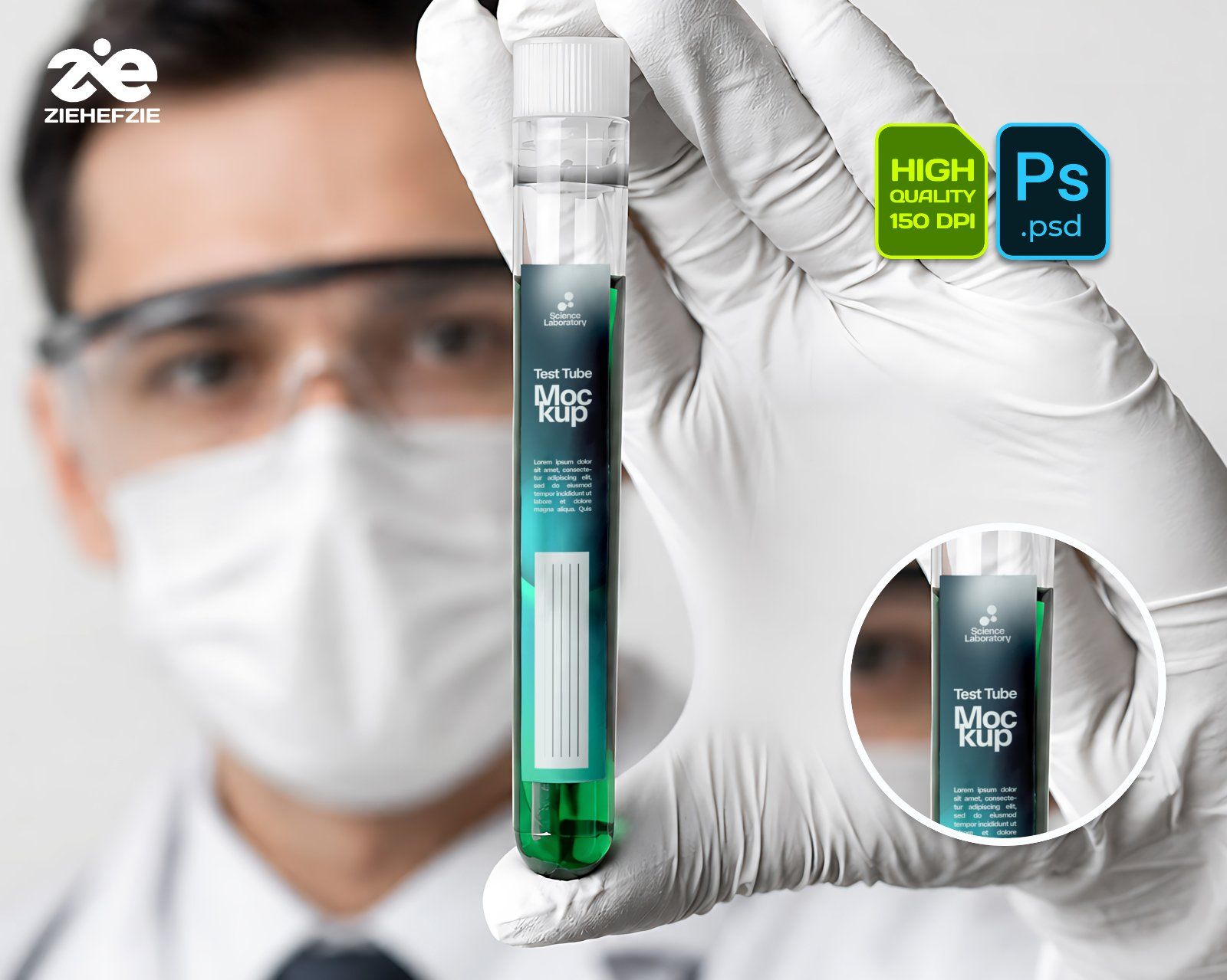 Premium Science Lab Branding Mockup Bundle – 15 Medical PSD Scenes for Pharmaceutical, Healthcare &