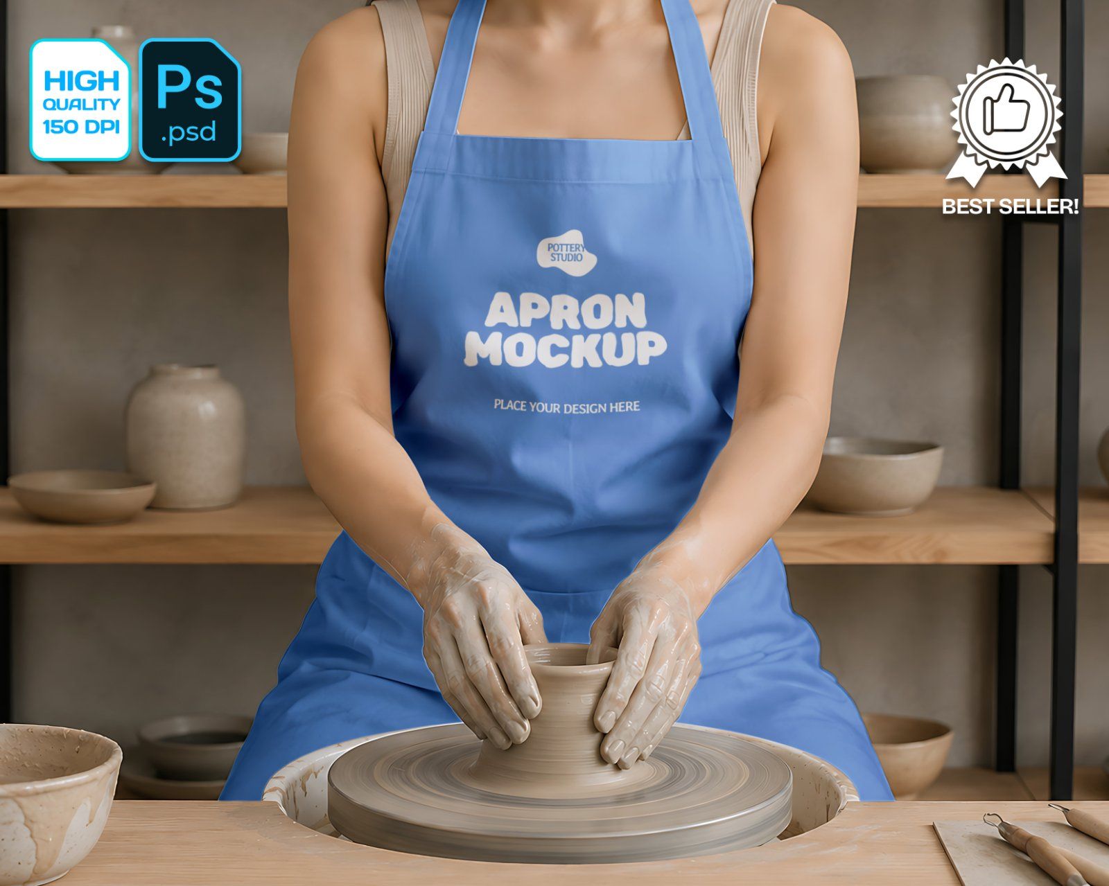 Pottery Studio Branding Mockup Bundle - 15 PSD Templates Ceramic & Pottery Studio Brand Identity Moc — image 3
