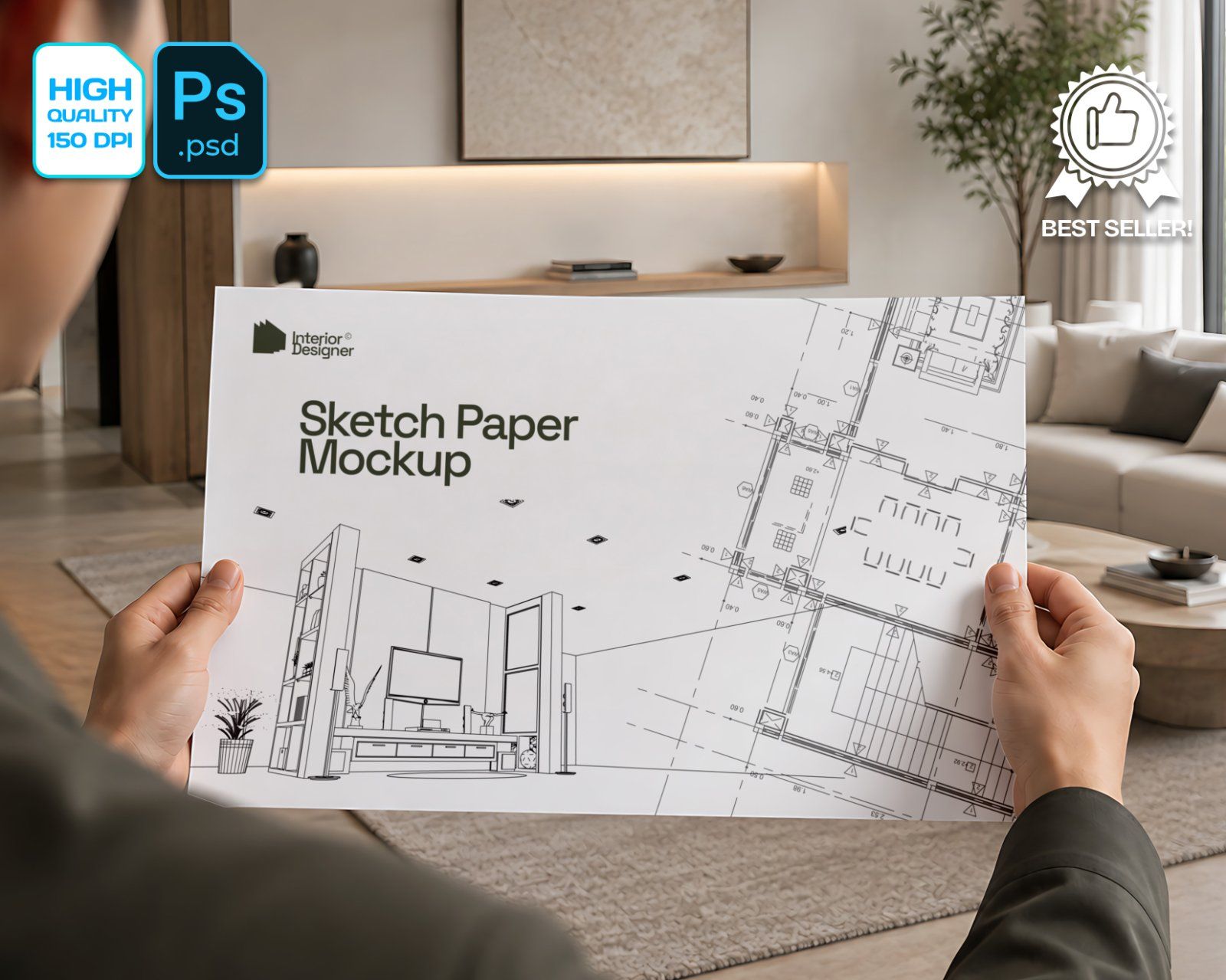 Interior Design Company Mockup Bundle - 15 PSD Templates  Interior Designer & Architecture Firm Bran — image 3