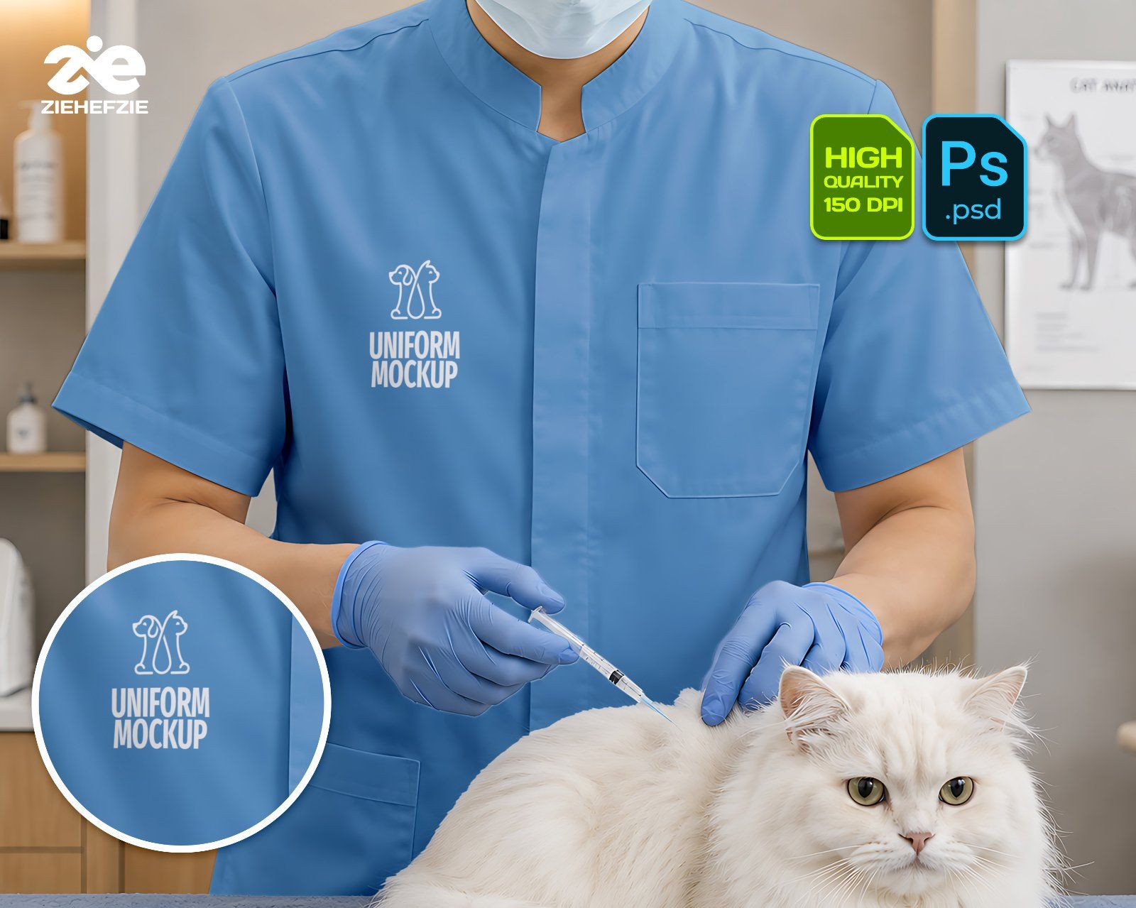 Premium Veterinary Hospital Branding Mockup Bundle – 15 Clinical PSD Scenes for Vet Clinics