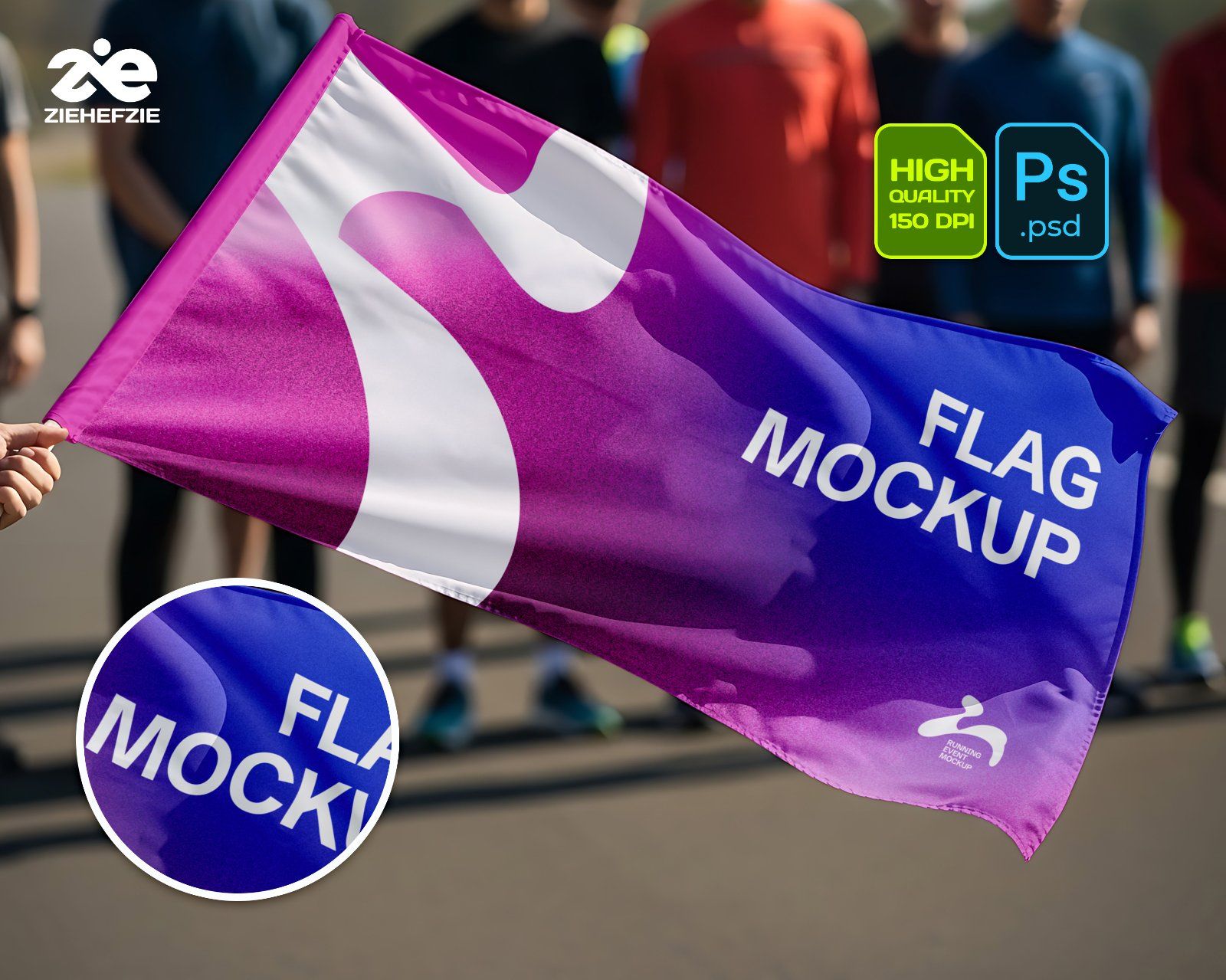 Premium Running Event 15 PSD Mockup Bundle Marathon Branding Kit