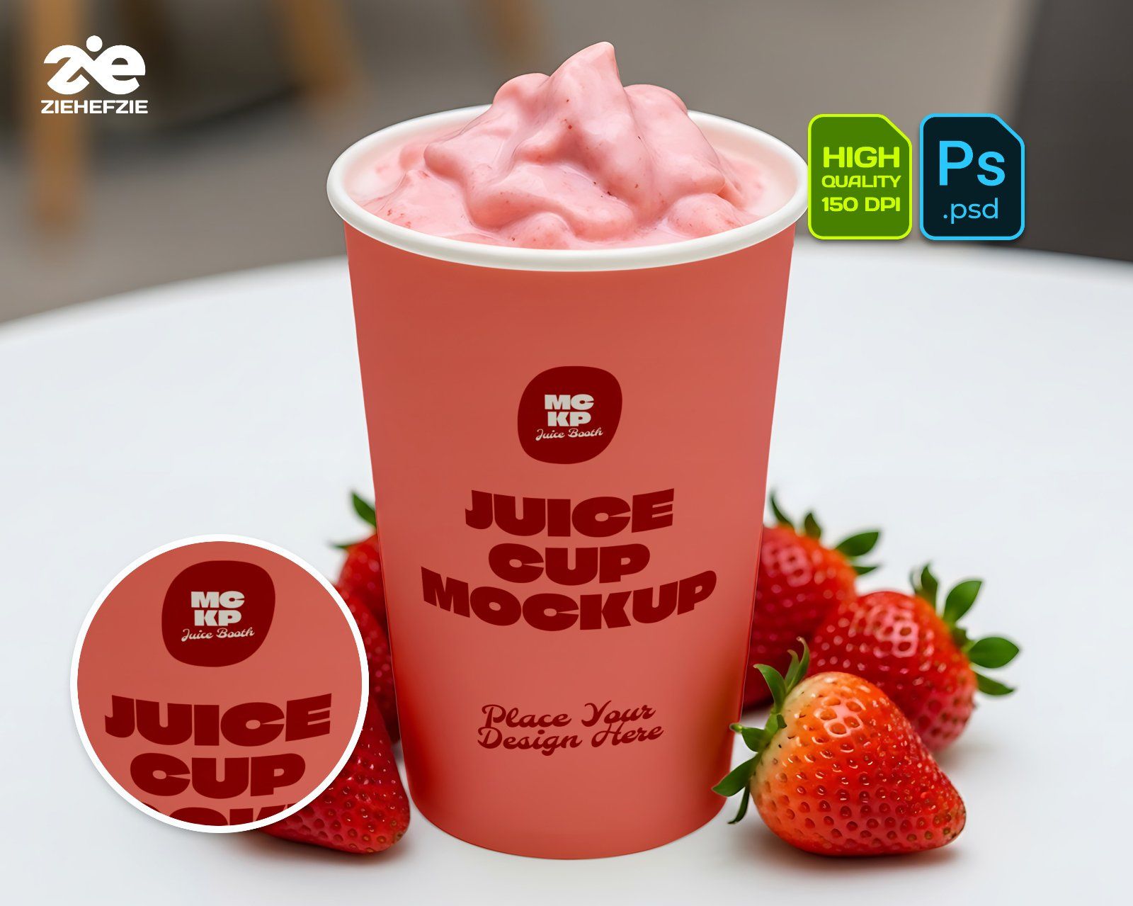 Juice Store Mockup Bundle Fresh Juice Branding & Packaging