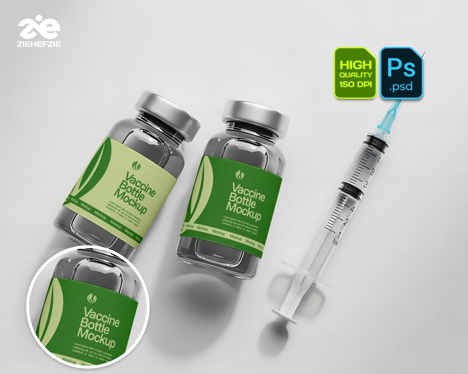 Healthcare Mockup Bundle Medical Branding & Pharmaceutical 15 PSD Mockups