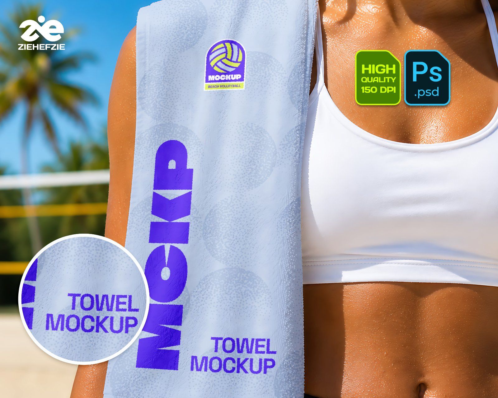 Premium Beach Volley & Summer Sports Branding Mockup Bundle – 15 Aesthetic PSD Scenes for Athletic I