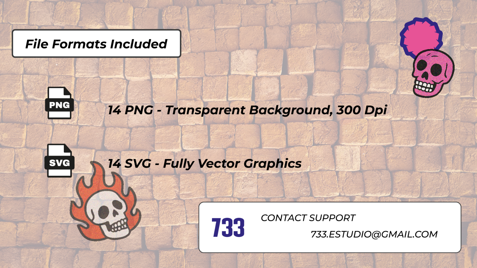 14 bundle icons vector skull — image 5