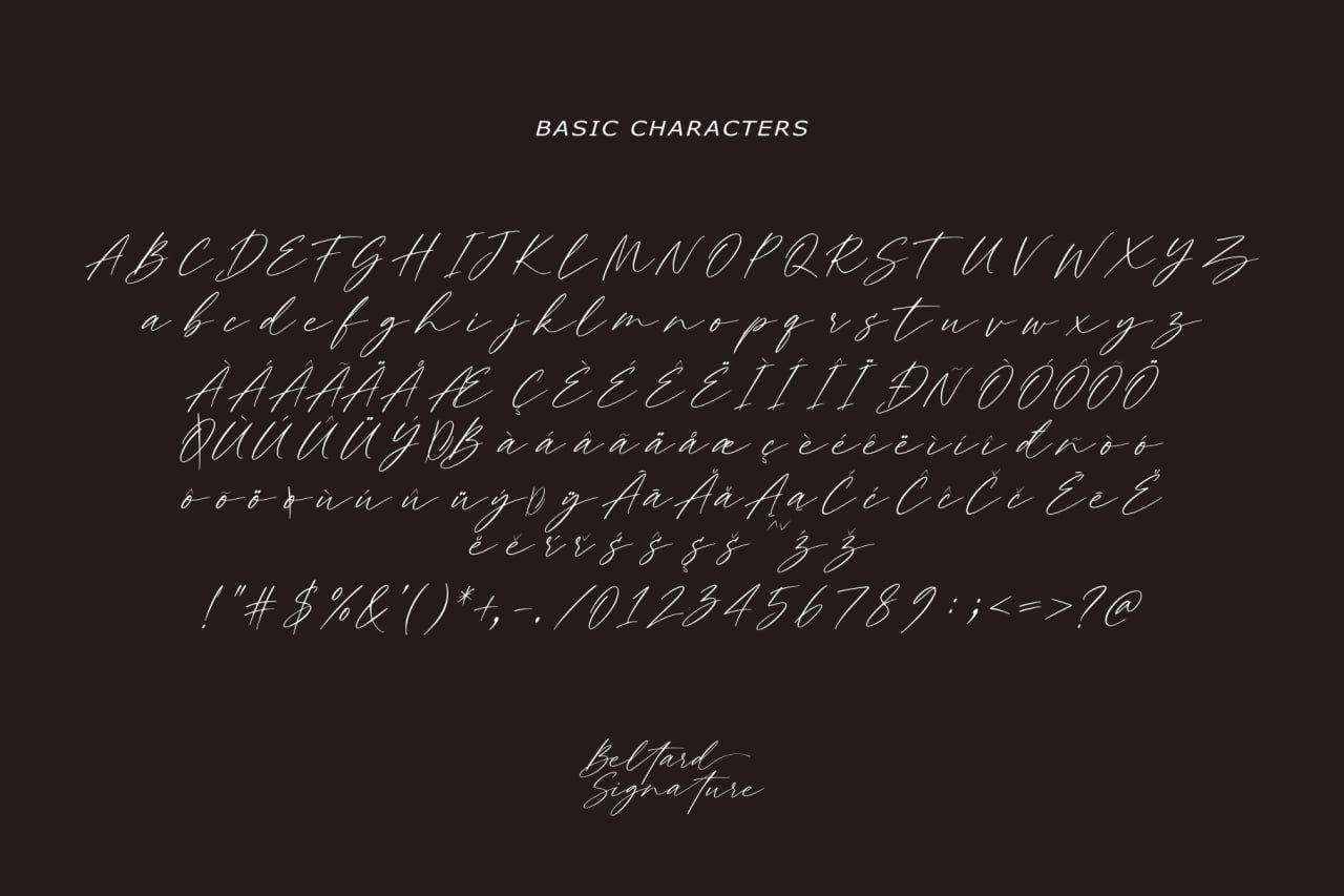 Beltard - Signature font — image 7