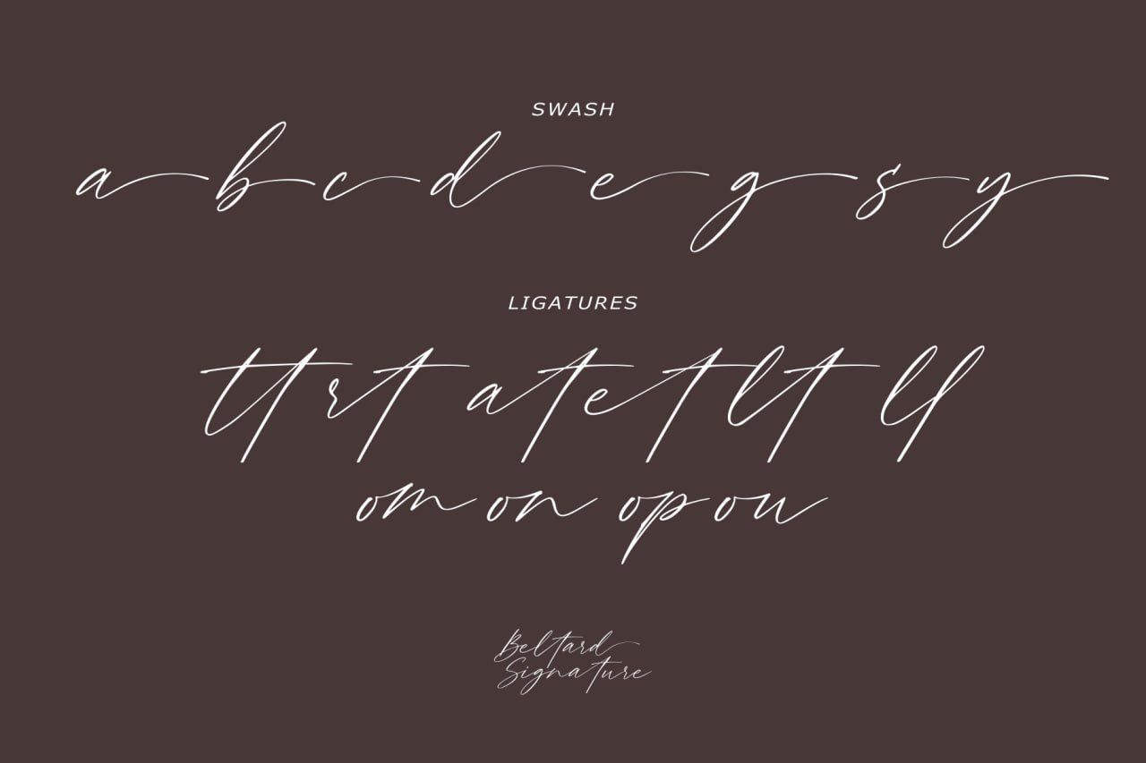 Beltard - Signature font — image 8