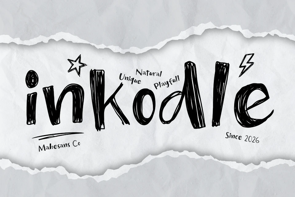 Inkodle – Playful Handwritten Font