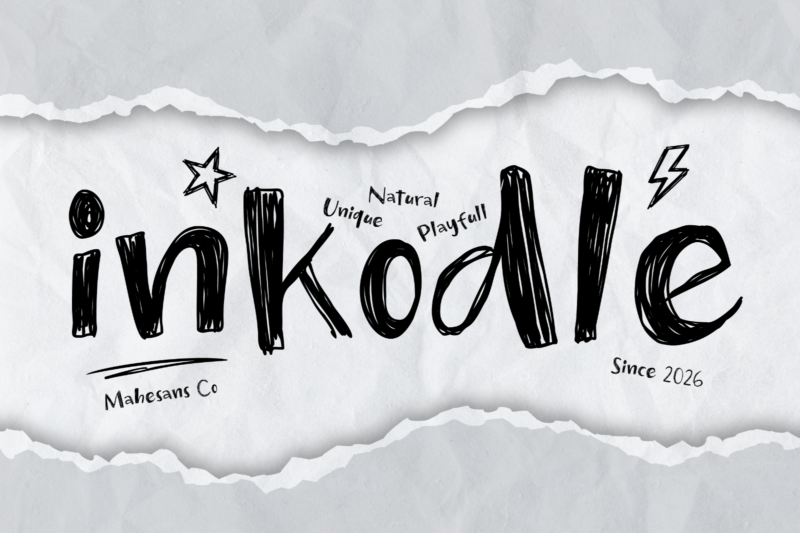 Inkodle – Playful Handwritten Font