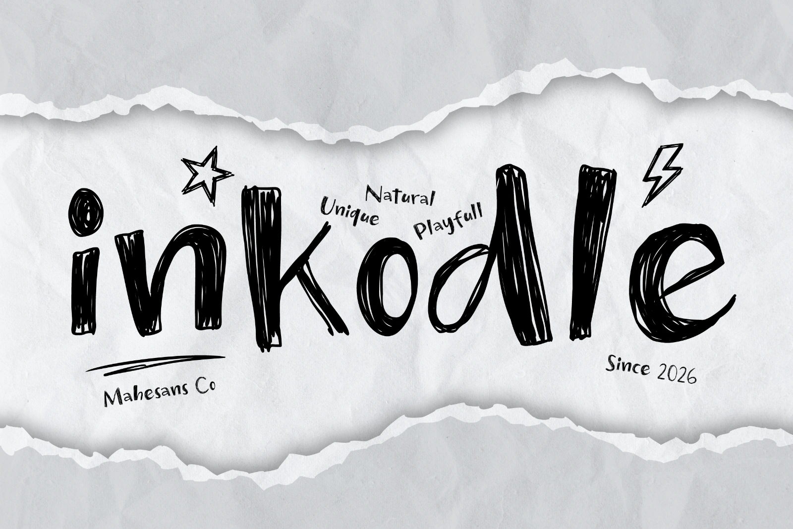 Inkodle – Playful Handwritten Font — image 1