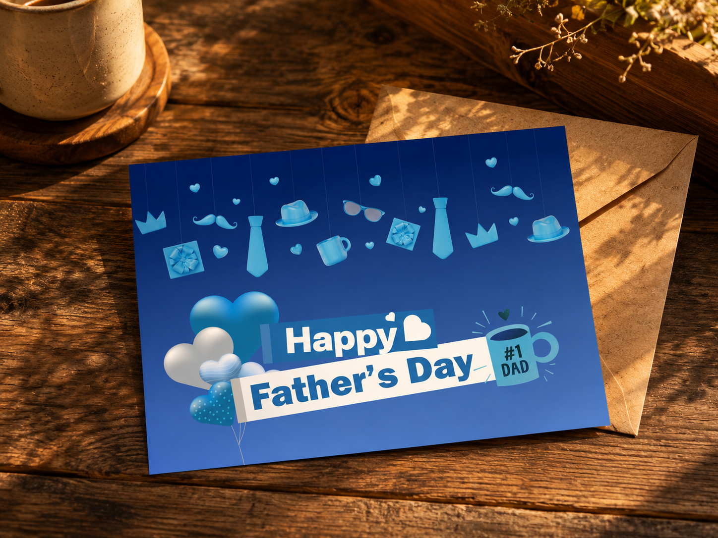 Premium Father’s Day Card | Printable Holiday Card | Digital Download — image 1