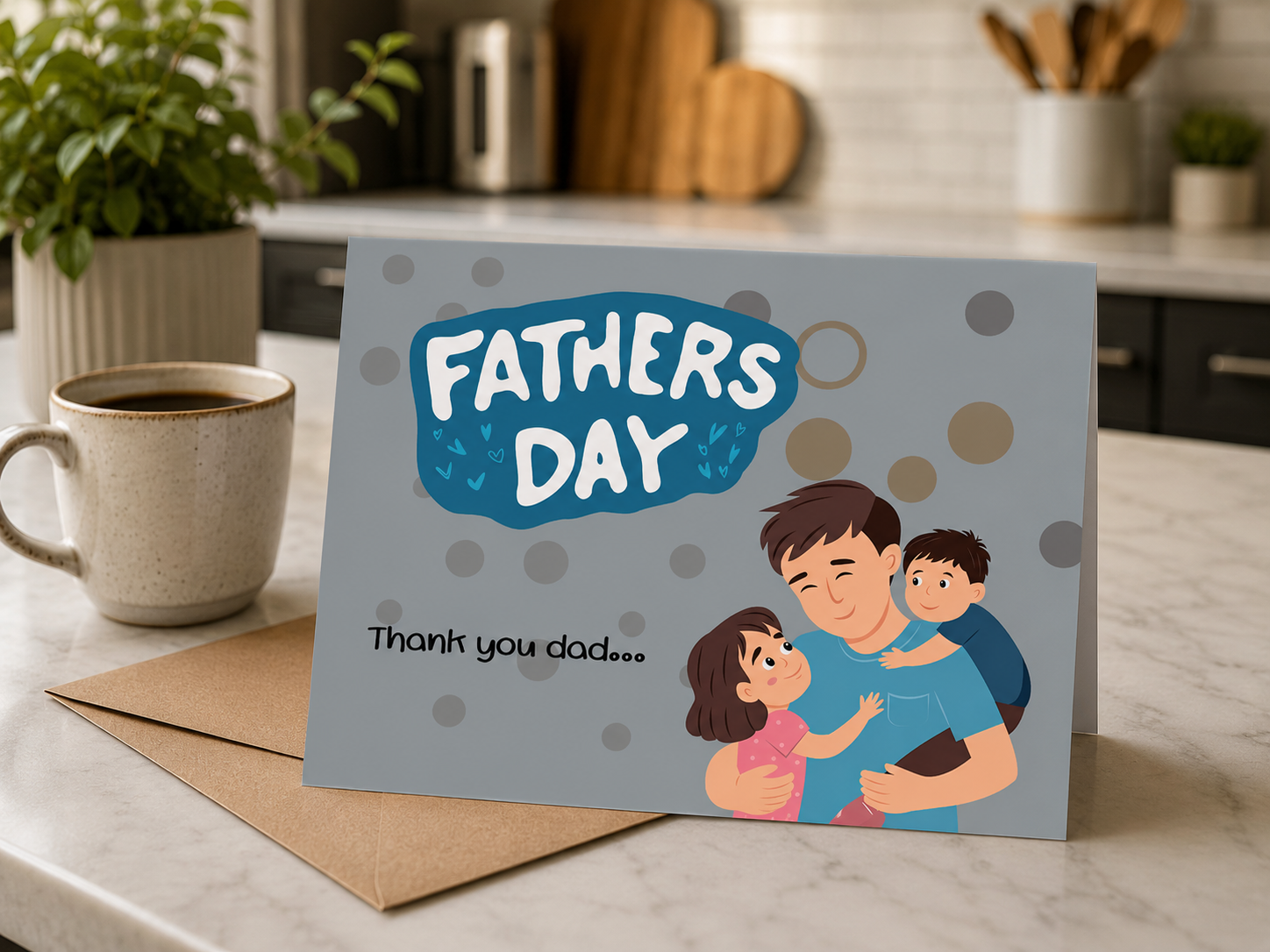 Father’s Day Greeting Card | Digital Download | Printable Template — image 1