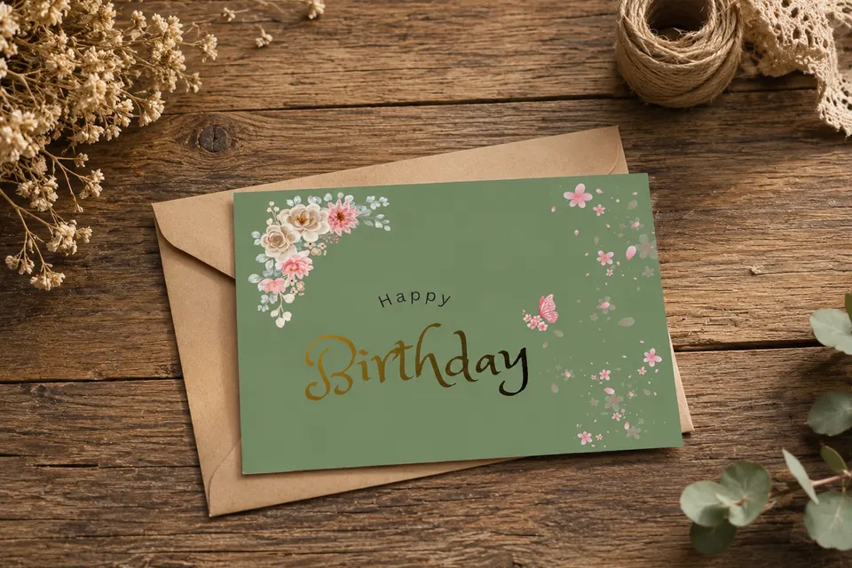 Premium Birthday Card Template