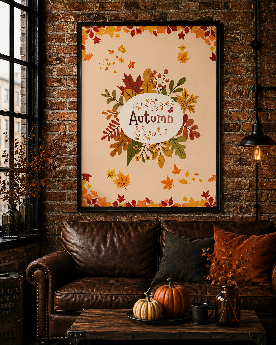 Autumn Leaves Wall Art – Cozy Fall Season Printable 🍂🌿 — image 1