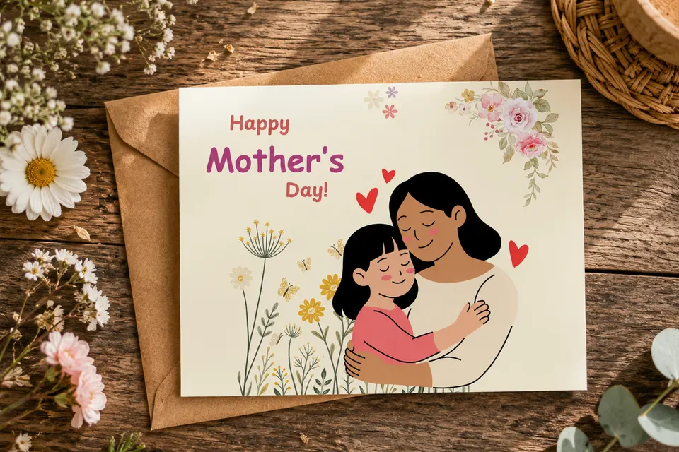 2 Bundle Mother's Day Card Template