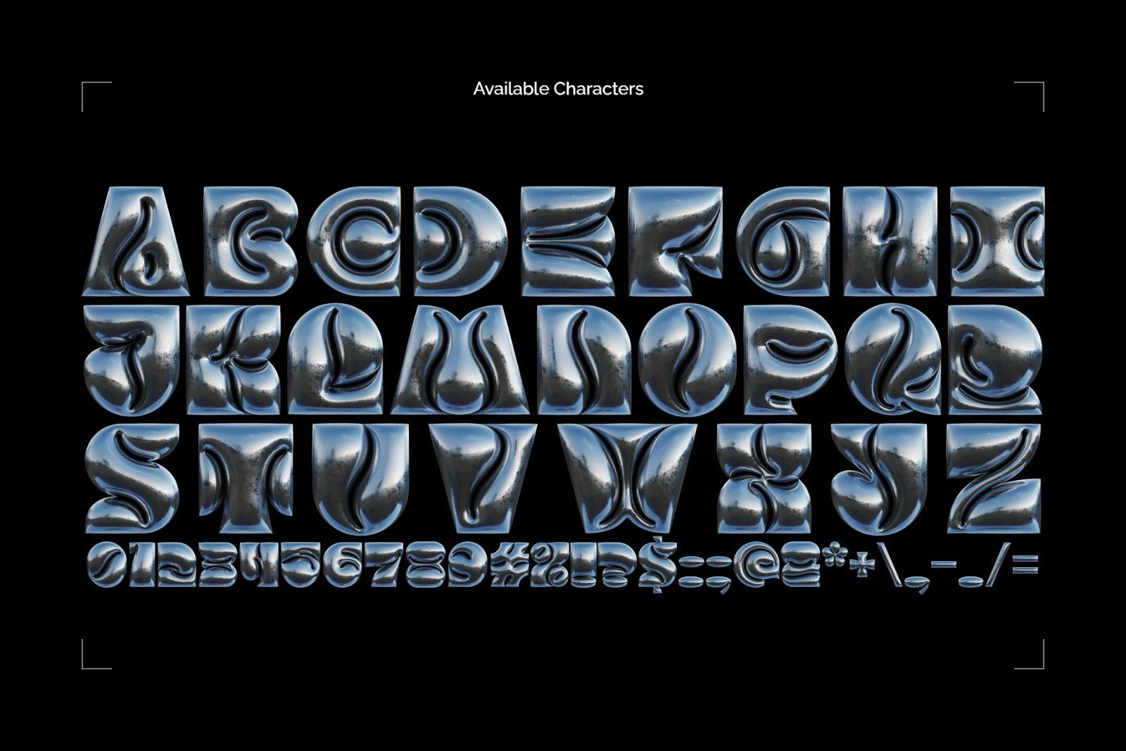 Inflated Foil - Color Bitmap Font — image 2