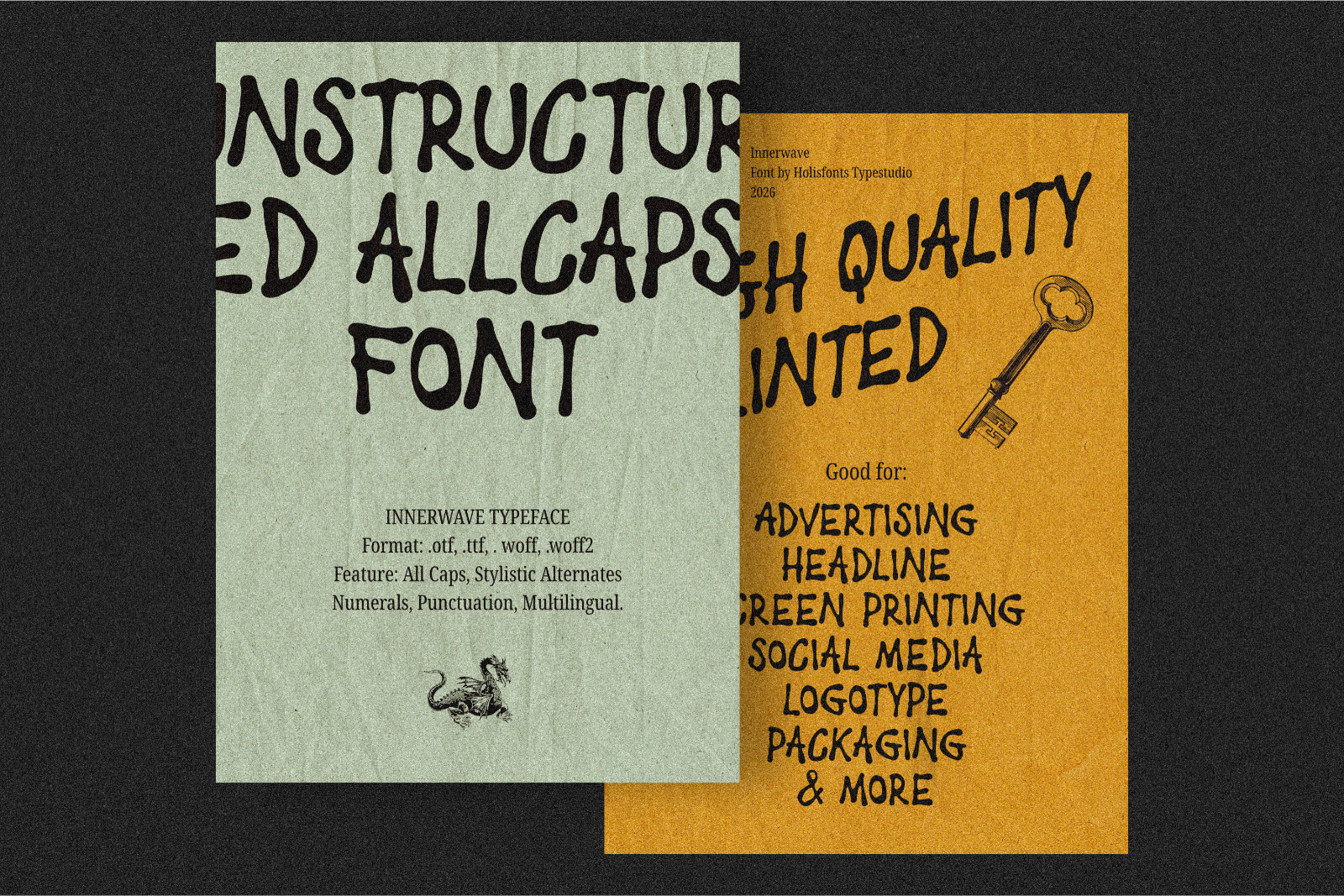 Innerwave – All Caps Brush Font — image 6