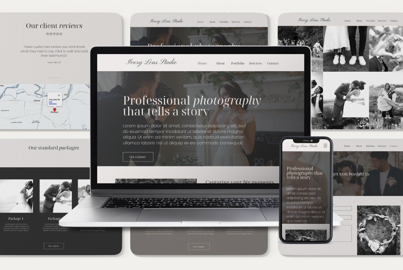 Wix Photography Website Template | Modern Photographer Portfolio