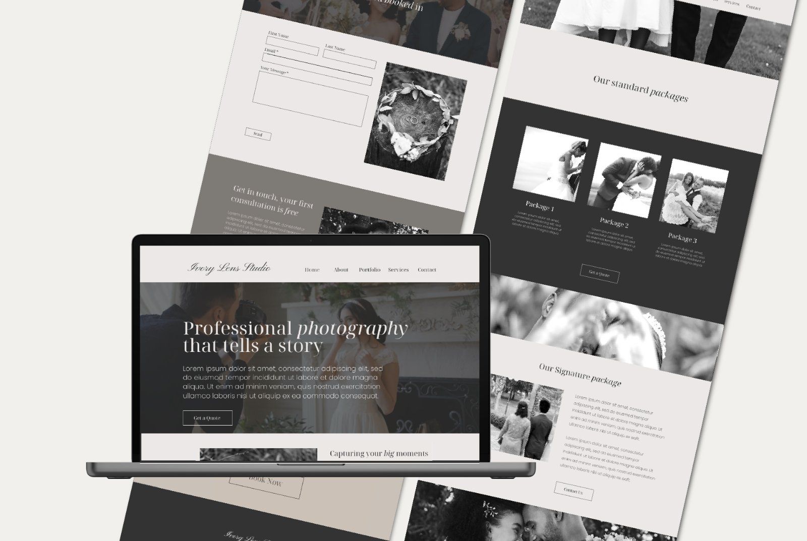 Wix Photography Website Template | Modern Photographer Portfolio