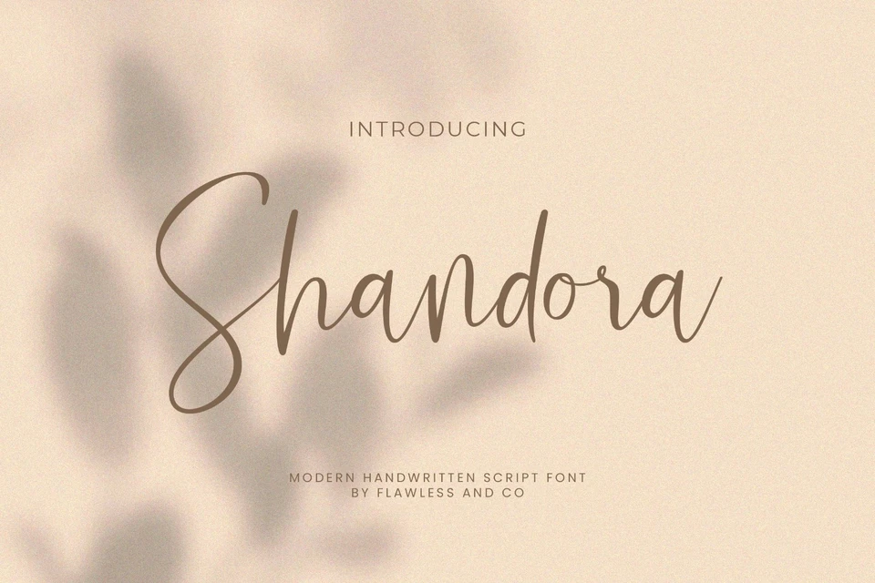 Shandora - Modern Handwritten Font