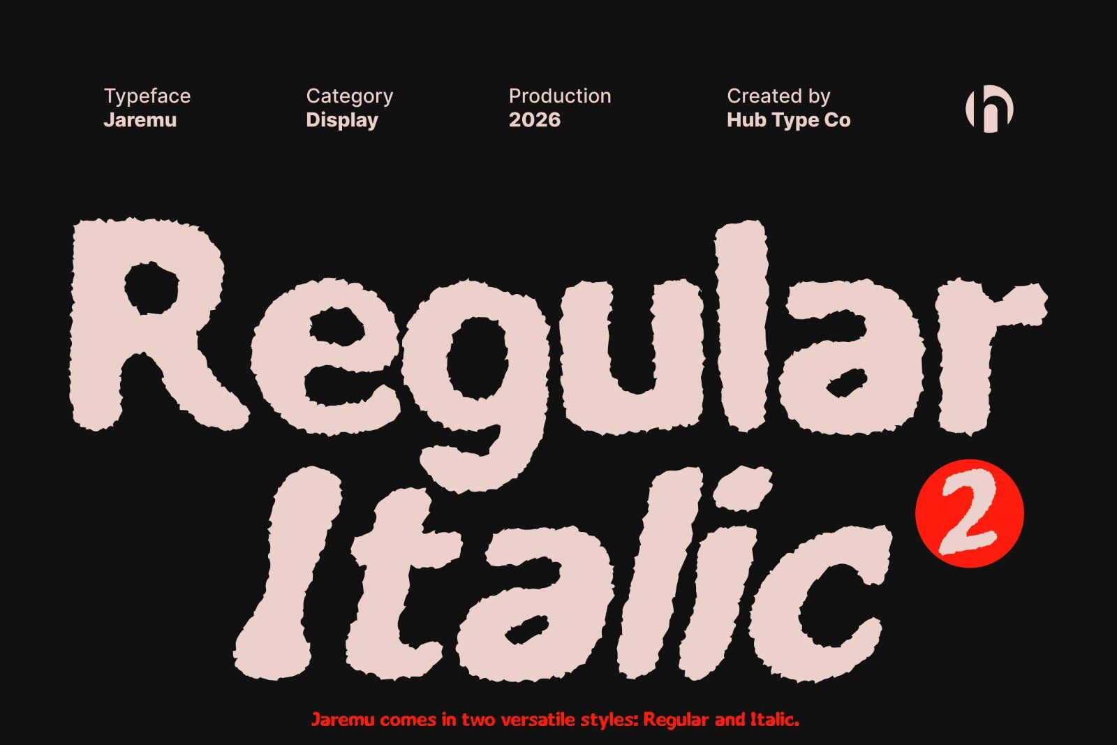 Jaremu - A Distressed Display Typeface — image 7