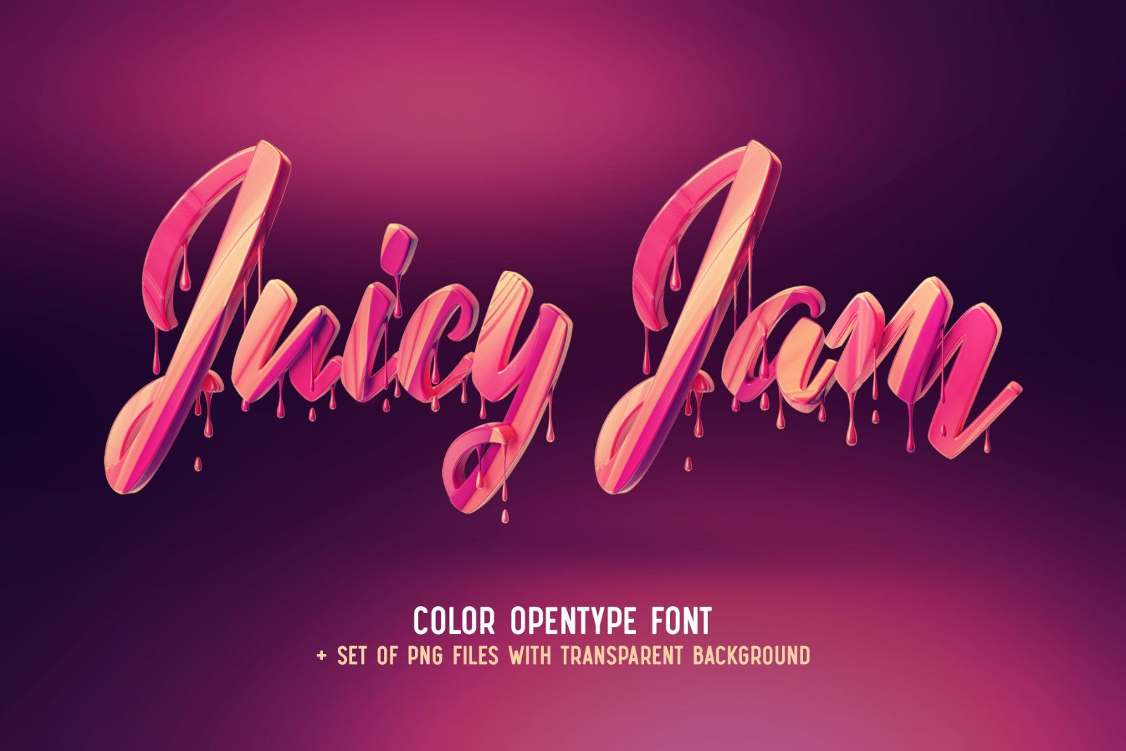 Juicy Jam – Color Bitmap Font — image 1