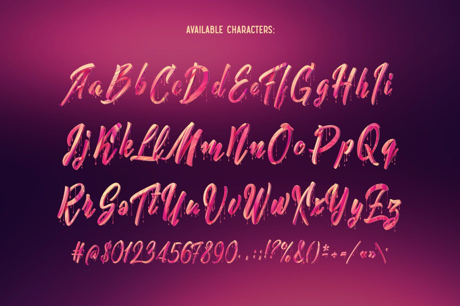 Juicy Jam – Color Bitmap Font — image 5