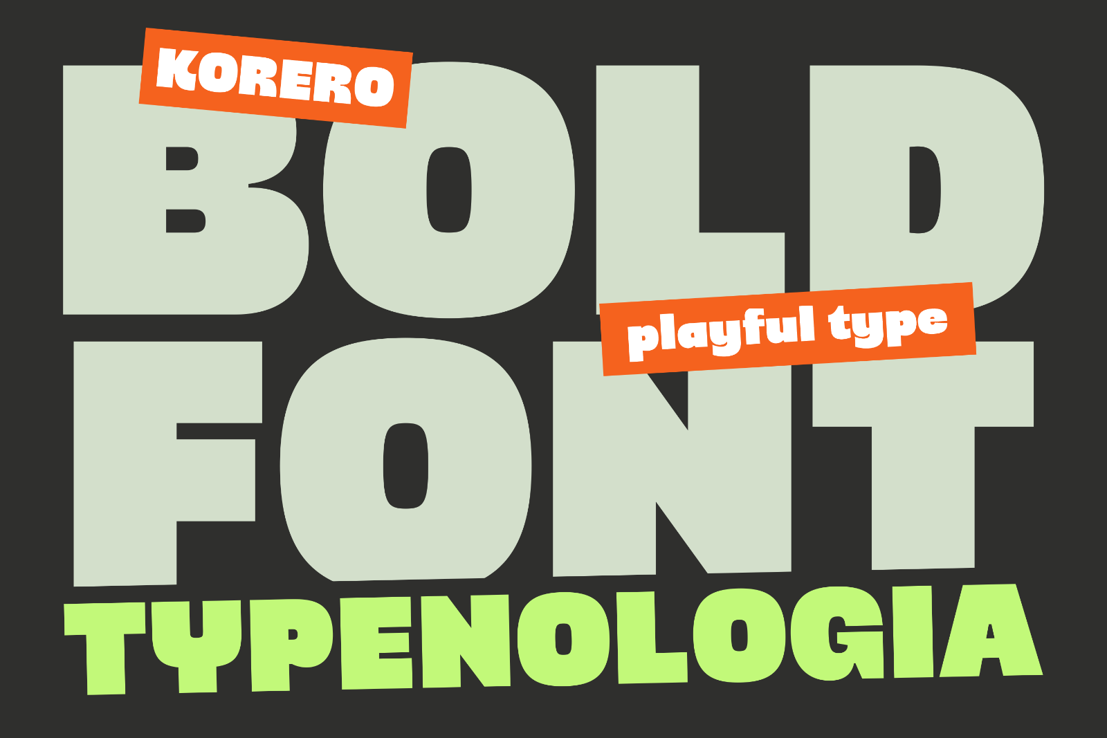 Korero HF Bold Chunky Display Font — image 2