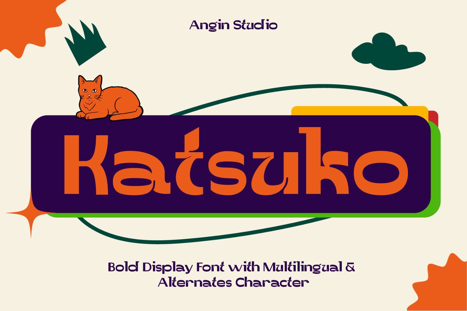 Katsuko Bold Display Font — image 1