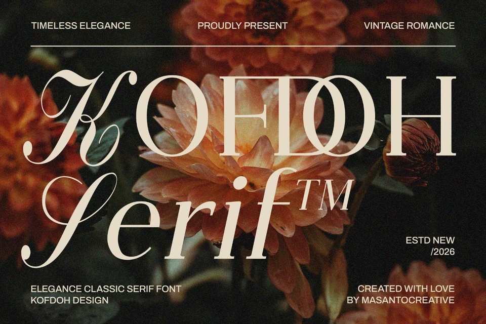 Kofdoh Elegant Serif Font Family
