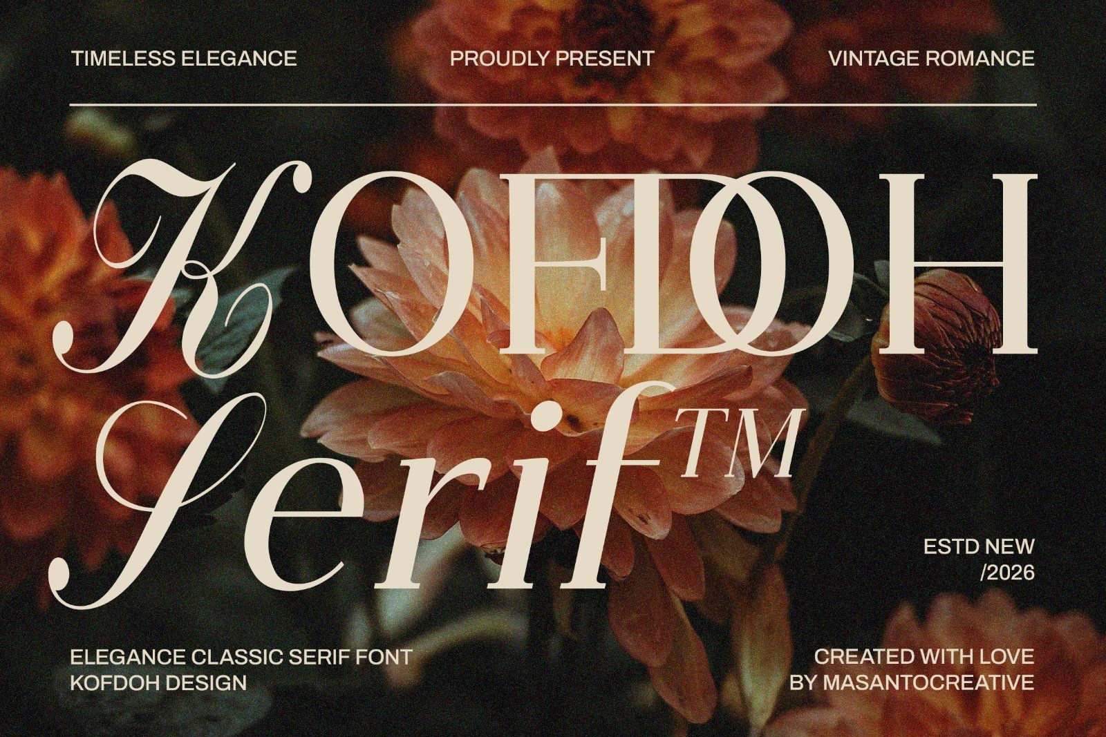 Kofdoh Elegant Serif Font Family