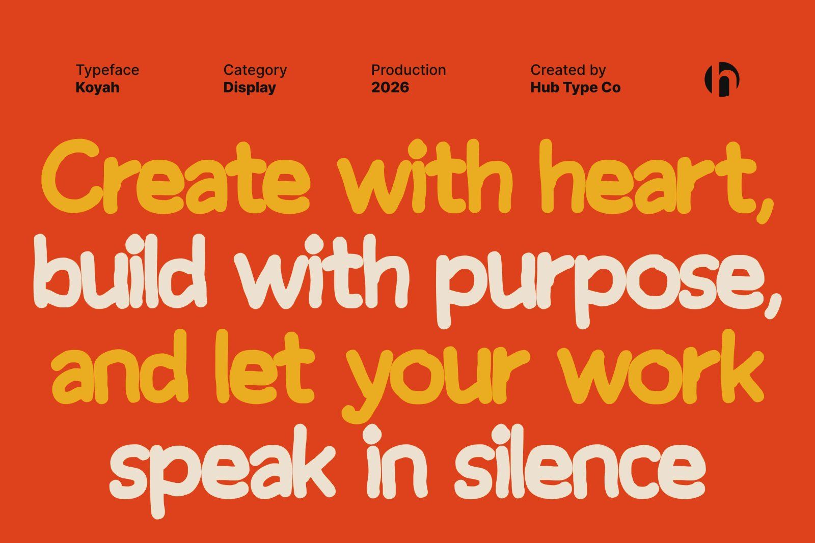 Koyah — Bold & Hand-Crafted Display Typeface — image 2