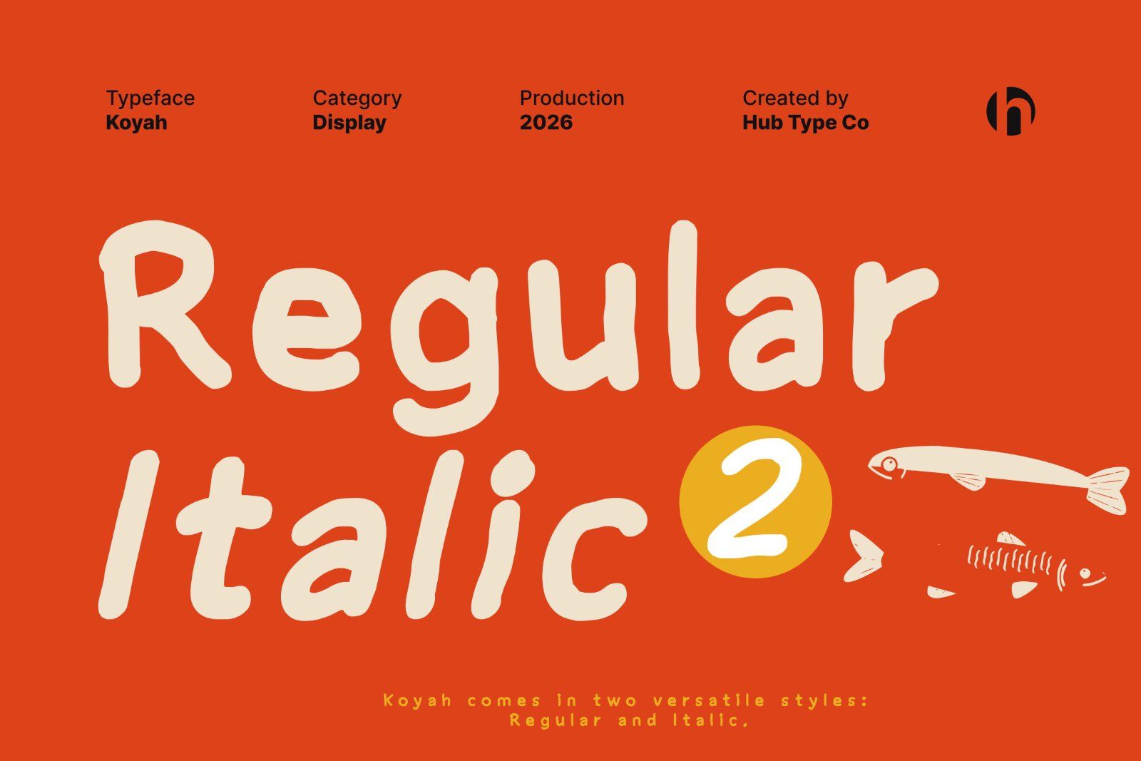 Koyah — Bold & Hand-Crafted Display Typeface — image 4