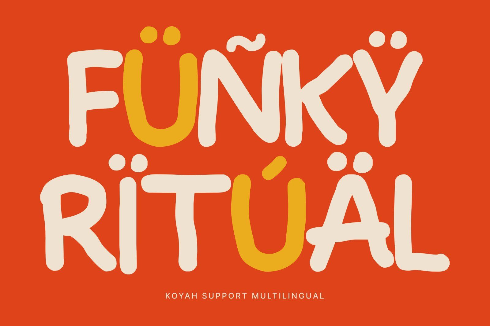 Koyah — Bold & Hand-Crafted Display Typeface — image 8