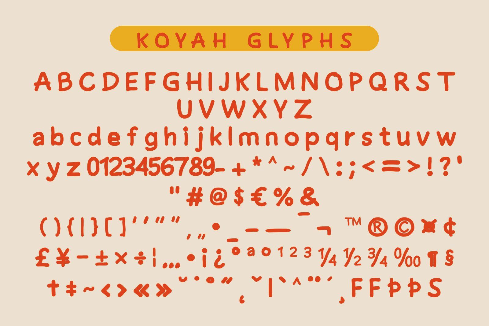 Koyah — Bold & Hand-Crafted Display Typeface — image 9