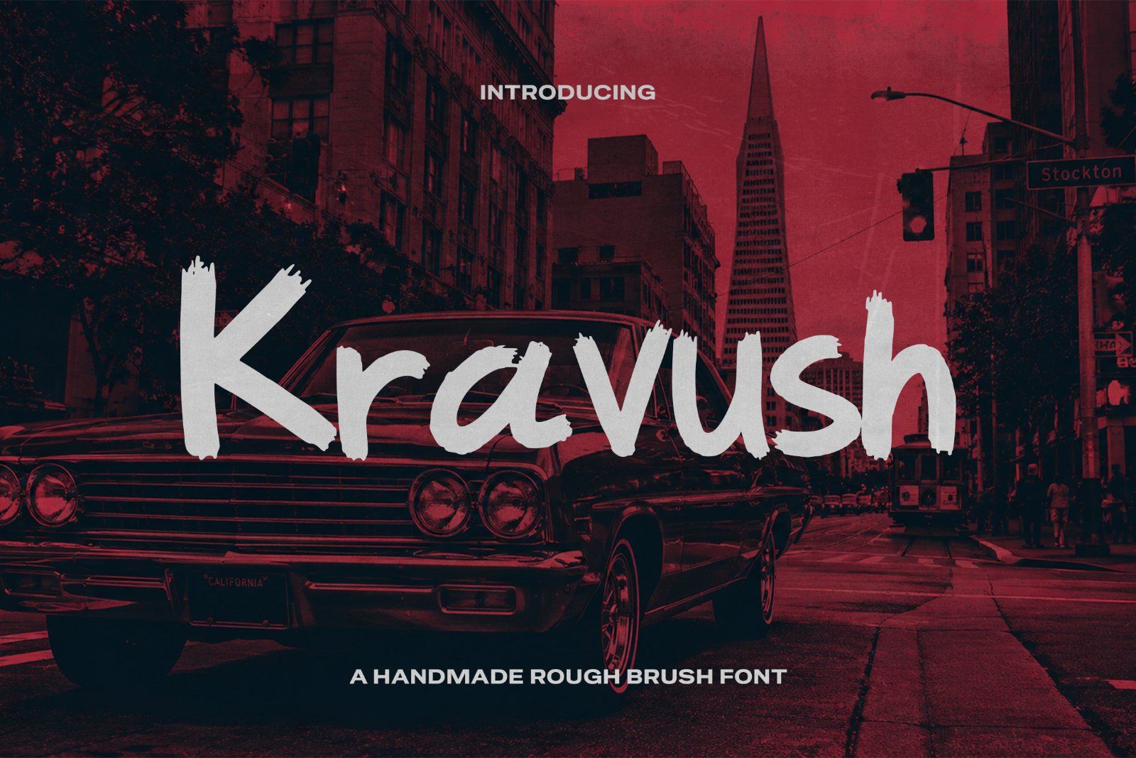 Kravush Font — Rough Brush Typeface — image 1