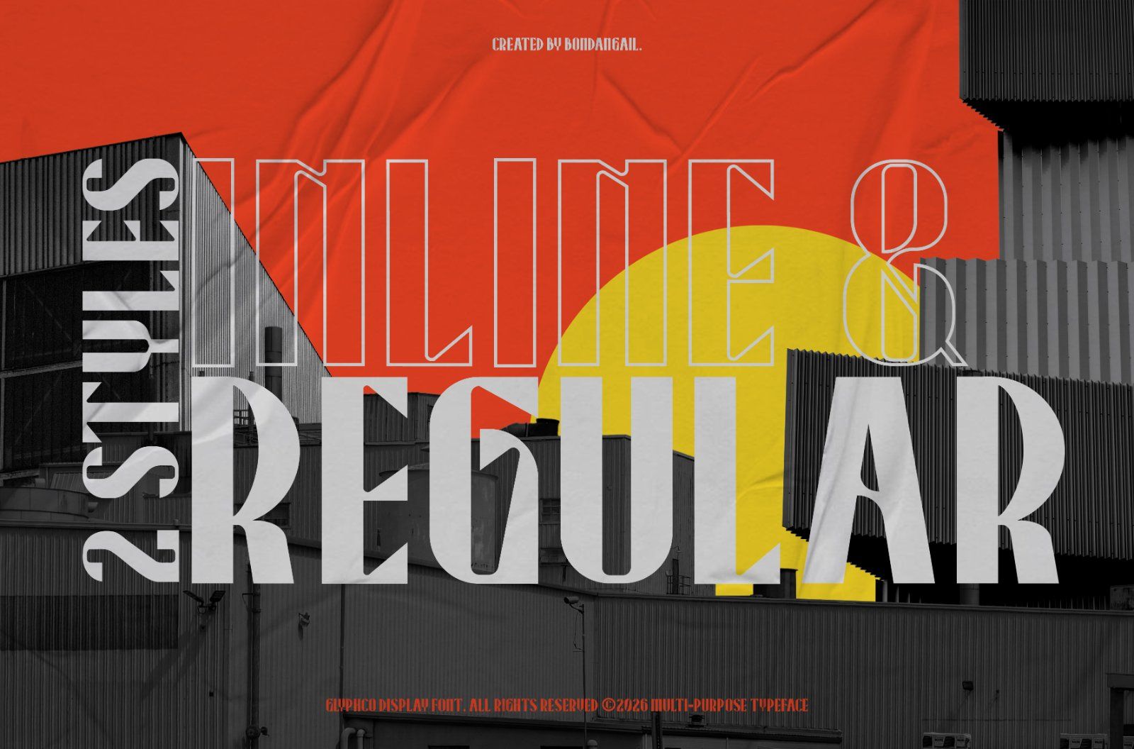 Glyphco | Modern Condensed Display Font — image 2