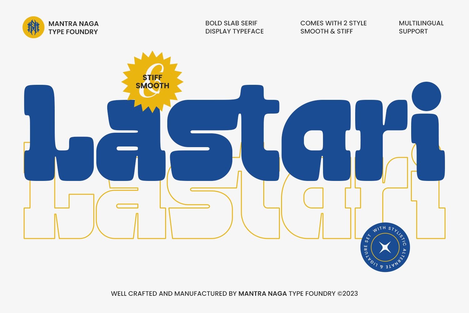 Lastari - Bold Slab Serif Display — image 1